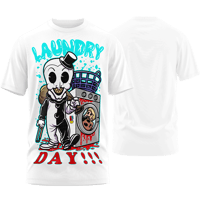 Image 1 of SLASHxHAPPY - "Laundry Day" T-Shirt (White)