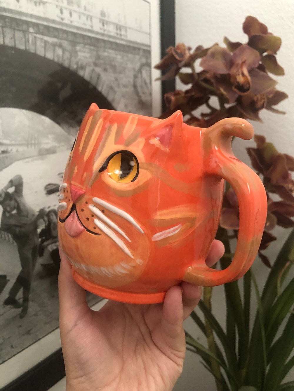 Image of Reserved Custom cat mug 