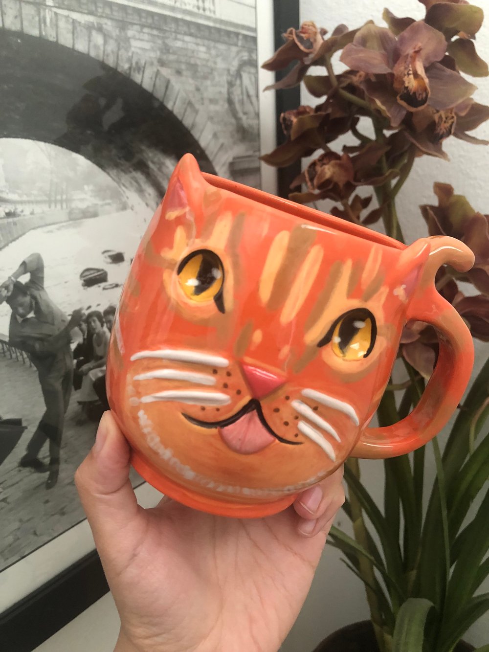 Image of Reserved Custom cat mug 