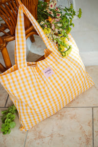 Image 2 of Tote bag [Vichy abricot]