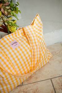 Image 3 of Tote bag [Vichy abricot]
