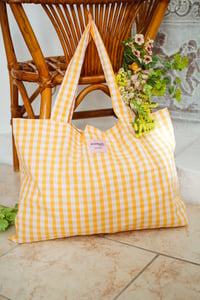 Image 5 of Tote bag [Vichy abricot]