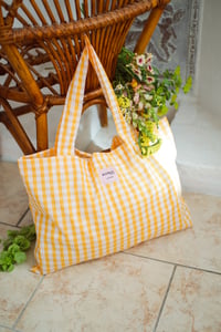 Image 9 of Tote bag [Vichy abricot]