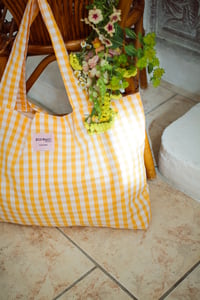 Image 10 of Tote bag [Vichy abricot]