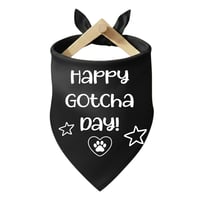 Image 3 of Handcrafted Happy Gotcha Day Pet Bandana