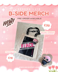 Image 1 of [Pre-order] F/ACE Tote Bag + Chibihara Plush Toy Keychain