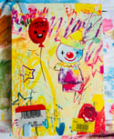 Clown Junk journal - leatherette journal book
