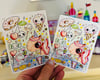 Sweetie Unicorn vinyl sticker set