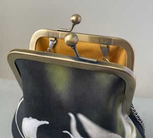 Image of Fawn lily, crossbody velvet bag with crossbody strap - fits phone