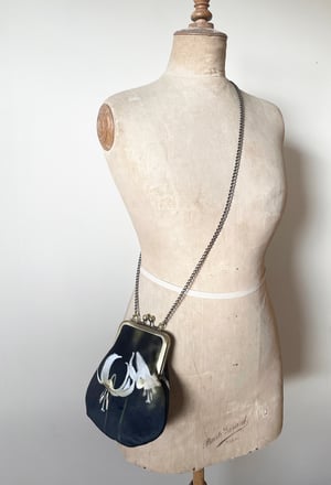 Image of Fawn lily, crossbody velvet bag with crossbody strap - fits phone