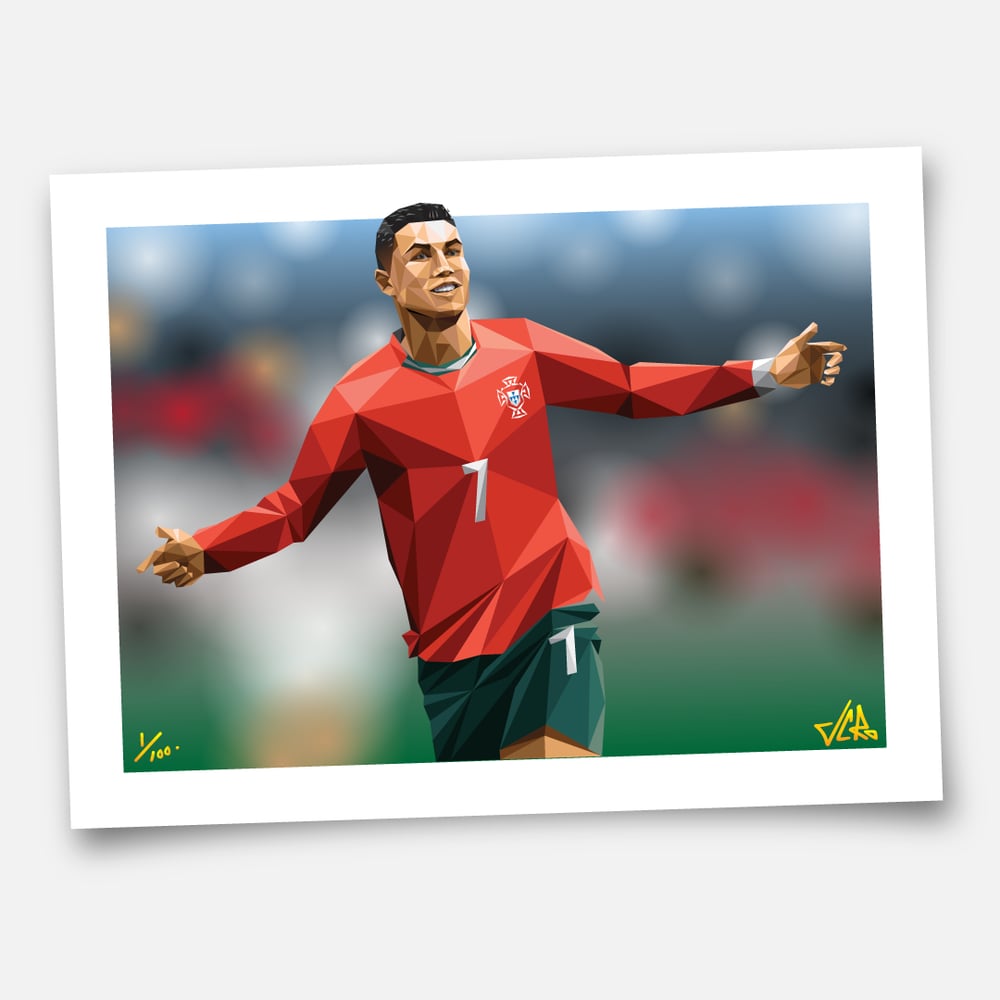 Image of CR7 - 524 triangles - Limited Edition Print