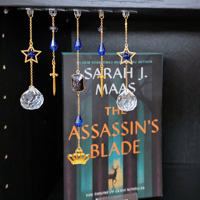 Image 1 of Crown & Sword handmade bookshelf charms