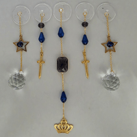 Image 6 of Crown & Sword handmade bookshelf charms