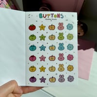 Image 2 of Buttons Sticker Sheet 4 