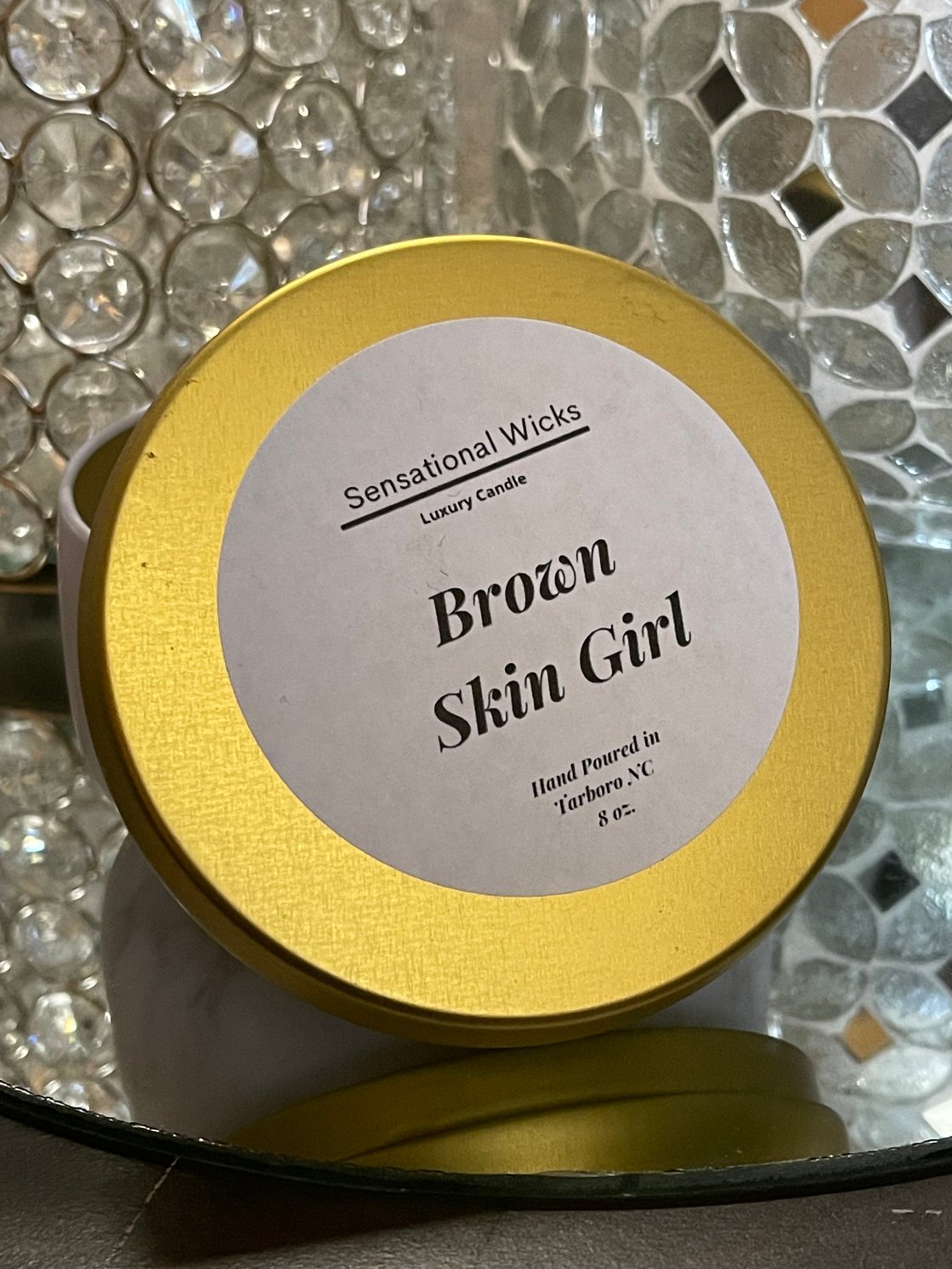 Image of Brown Skin Girl Tin