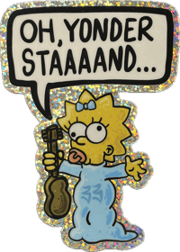 Little Maggie Glitter Sticker