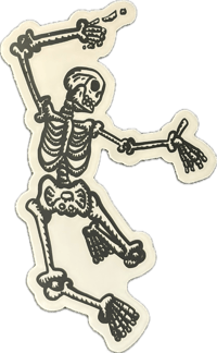 Dancing Skeleton 01 Sticker