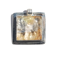 Square Bezel 1.25" Arkansas Quartz / Moonstone - 10