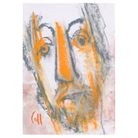 Image 1 of Guard - Sketchbook Drawing in Soft Pastels on Paper 