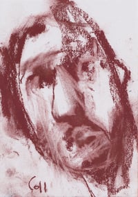 Image 2 of Crossing - Sketchbook Drawing in Soft Pastels on Paper 