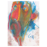 Image 1 of Handled - Sketchbook Drawing in Soft Pastels on Paper 