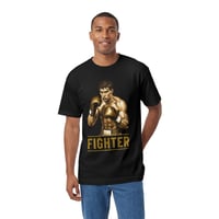 Image 1 of Fighter Graphic Tee — Gold Boxing Athlete T-Shirt