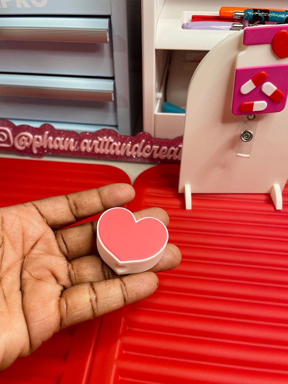 Image of Heart straw topper
