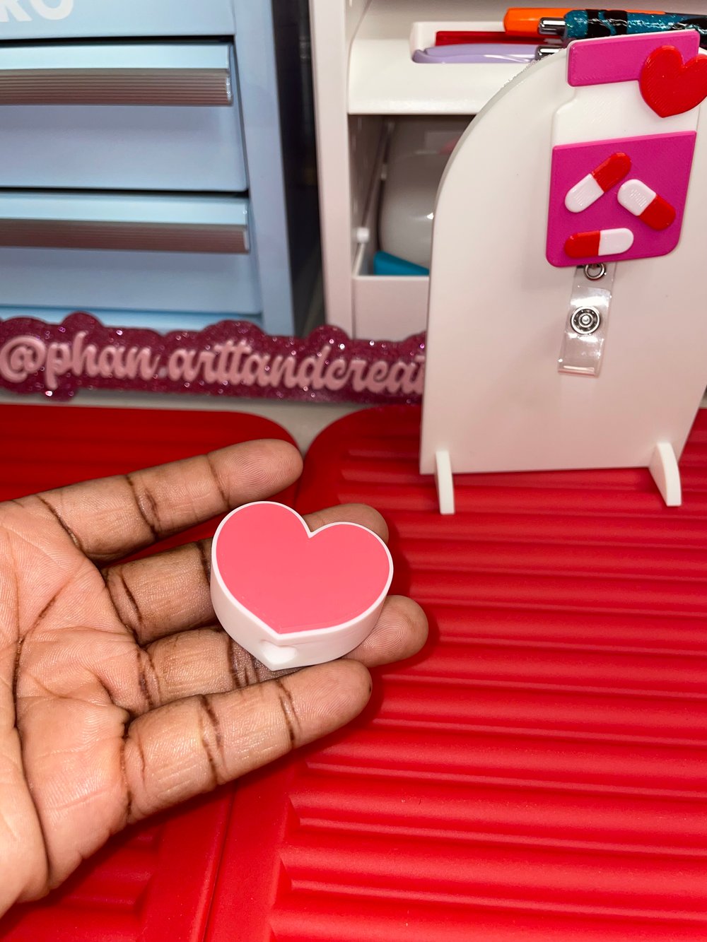 Image of Heart straw topper