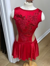 Image 1 of Red Sleeveless Strut Costume