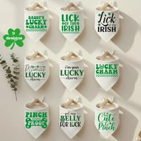 Image 1 of Handcrafted St. Patrick’s Day Pet Bandanas | 9 Designs 