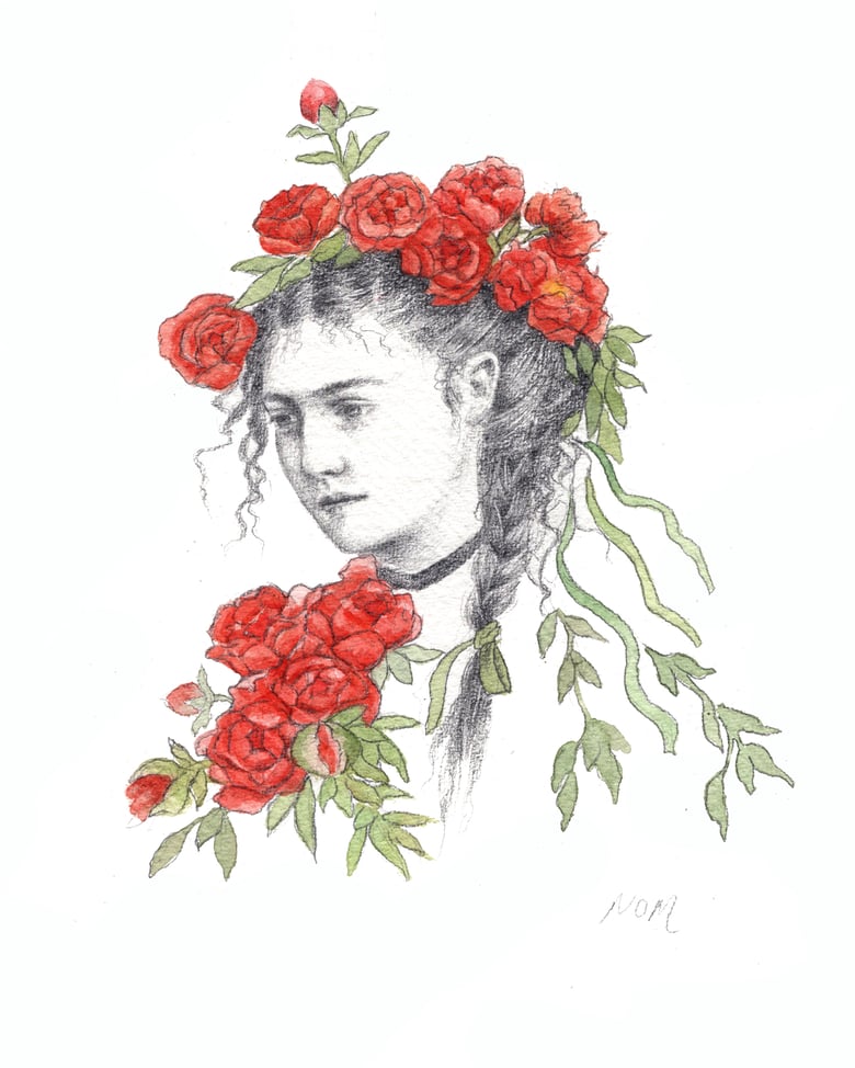 Image of 'Peonies' Original Artwork by Nom Kinnear King 