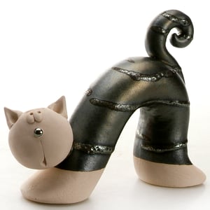 Image of Quirky Bow Cat in Various Colours