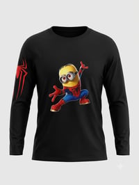 Image 1 of Spider‑Minion Kids Tops — Hero Style Meets Mischievous Fun!