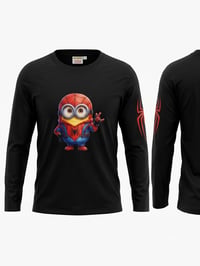 Image 2 of Spider‑Minion Kids Tops — Hero Style Meets Mischievous Fun!