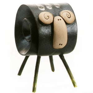 Image of Scroll Sheep with Metal Legs 