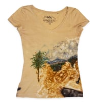Image 1 of Custom Tee-shirt col en v