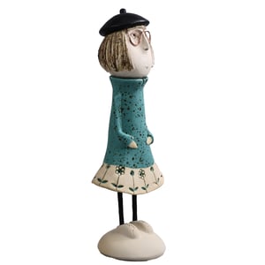 Image of Turquoise Quirky Couple | Girl in short Bob with Long Haired Boy