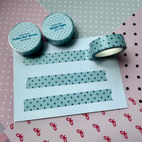 polka dot washi tape blue/marine