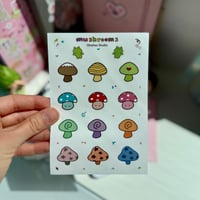 Mushrooms Sticker Sheet 14
