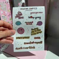 Positive Quotes Sticker Sheet 6