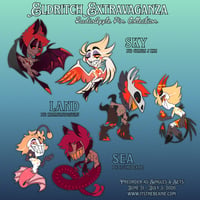 Image 1 of PREORDER: Eldritch Extravaganza 2026 Alastor & Lucifer Pins