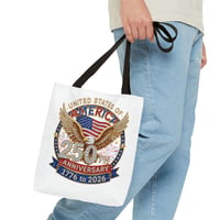 Image 2 of USA 250th Anniversary Tote Bag | 250 Years USA Bicentennial Celebration | USA Tote Bag | July 4th | 
