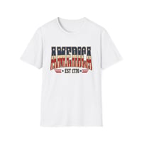 Image 1 of America's 250th Anniversary 1776 T-Shirt, Patriotic Vintage Flag Design, America EST 1776