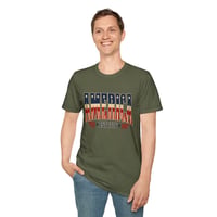 Image 4 of America's 250th Anniversary 1776 T-Shirt, Patriotic Vintage Flag Design, America EST 1776
