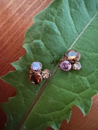 Image 3 of MUDLARK sparkling multi colored cubic zirconia post earrings