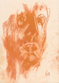 Image 2 of Held - Sketchbook Drawing in Soft Pastels on Paper 