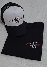Image 1 of Fck off Parody Cap and T-Shirt Matching Set