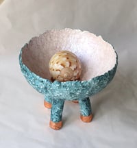Image 17 of Handmade Pedestal Paper Mache Bowl | Sculptural Home Decor