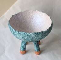 Image 18 of Handmade Pedestal Paper Mache Bowl | Sculptural Home Decor