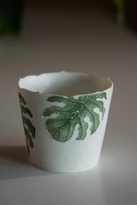 Image 2 of Monstera Ceramic Coffee Cup